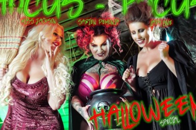 Sabien DeMonia Stars in Halloween Parody VR Scene